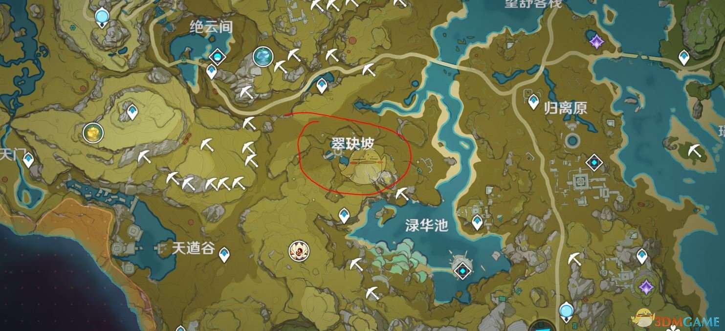 《原神》翠玦坡宝藏地点介绍